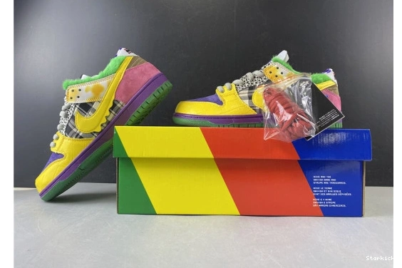 Purple Pro Yellow 318403-137 Nike Duck Low 0723